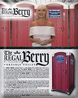 THE REGAL BERRY PORTABLE TOILET / PORTA POTTY