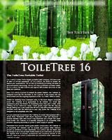 THE TOILETREE 16 PORTABLE RESTROOM/PORTA POTTY