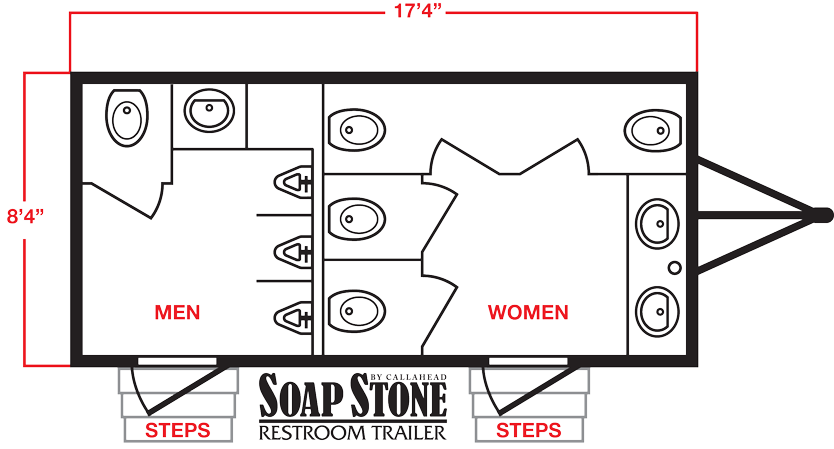The soapstone Restroom Trailer Layout