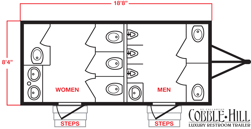 Restroom Trailer Trailer Layout