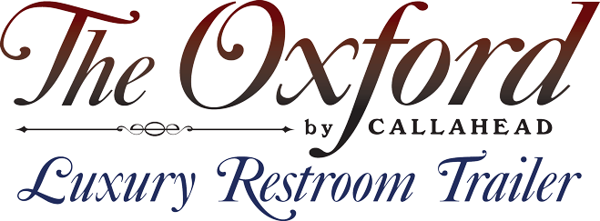Wedding Restroom Trailers | Restroom Trailers for Rent | The Oxford Luxury Restroom Trailer by CALLAHEAD