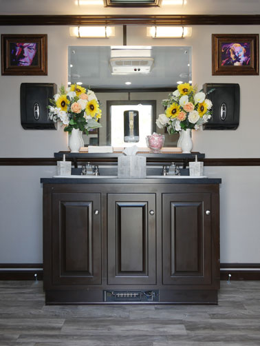 Bedford Park Luxury Restroom Trailer interior view