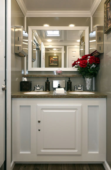 The Cobble Hill Restroom Trailer Interior View