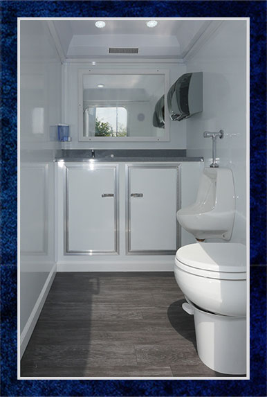 Contemporary Handicap Restroom Trailer interior view