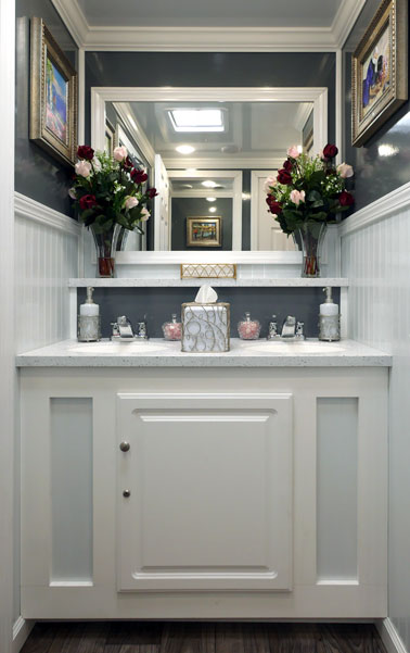 East End Restroom Trailer interior view