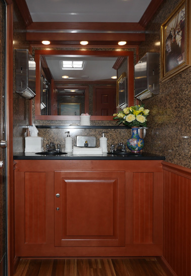 The Yachtsman Restroom Trailer interior view