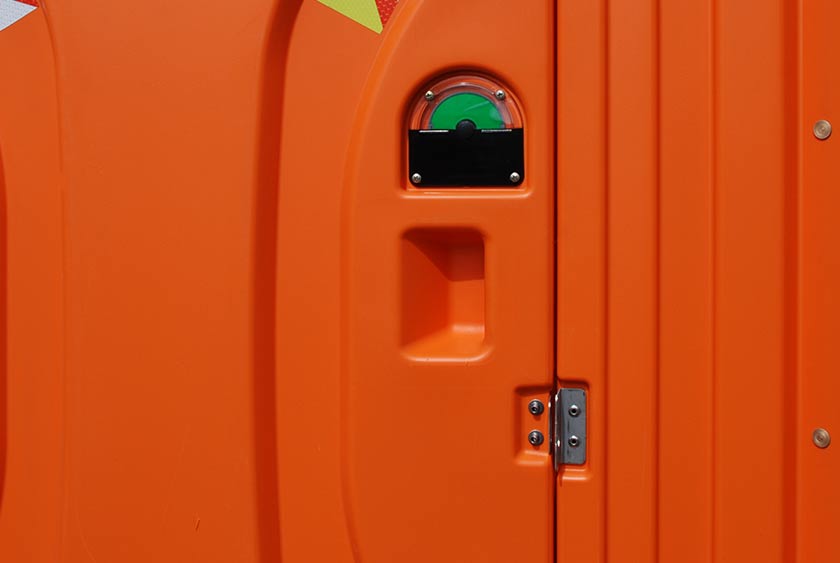 DOOR HASP ALLOWS FOR DOOR LOCKING