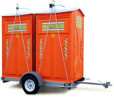 The Double Safety Head Portable Restroom INTERIOR VIEW