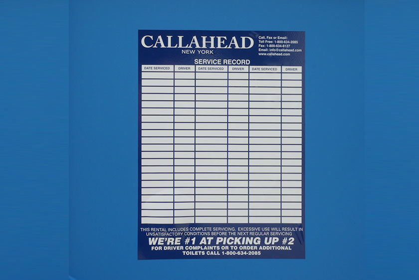 CALLAHEAD SIGN-IN SERVICE SHEET