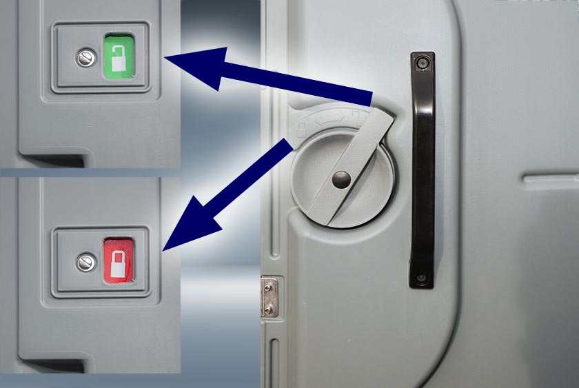 LARGE LOCKING KNOB WITH OCCUPANCY INDICATOR