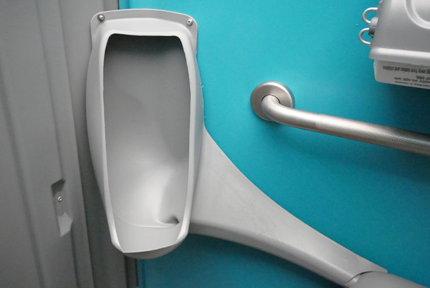 SEPARATE URINAL KEEPS TOILET AREA CLEAN