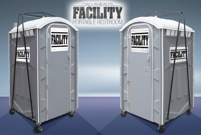 THE FACILITY IS AN EXTREMELY PORTABLE TOILET FOR HARD TO REACH LOCATIONS