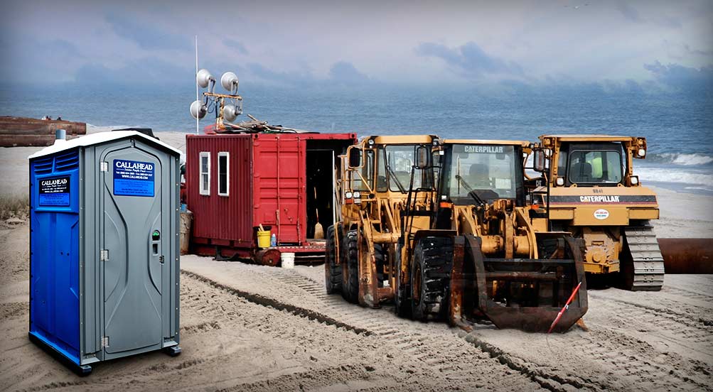 The Falcon PT16 Portable Restroom On The Beach