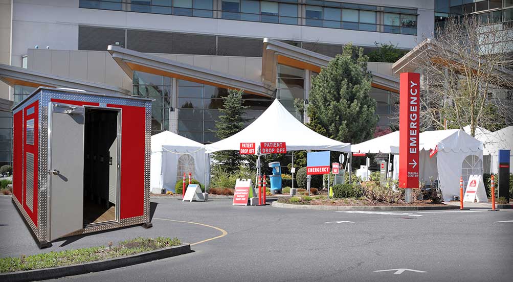 PORTABLE LOCKER ROOM | THE A48 LOCKER ROOM UNIT NEAR HEALTH FACILITIES