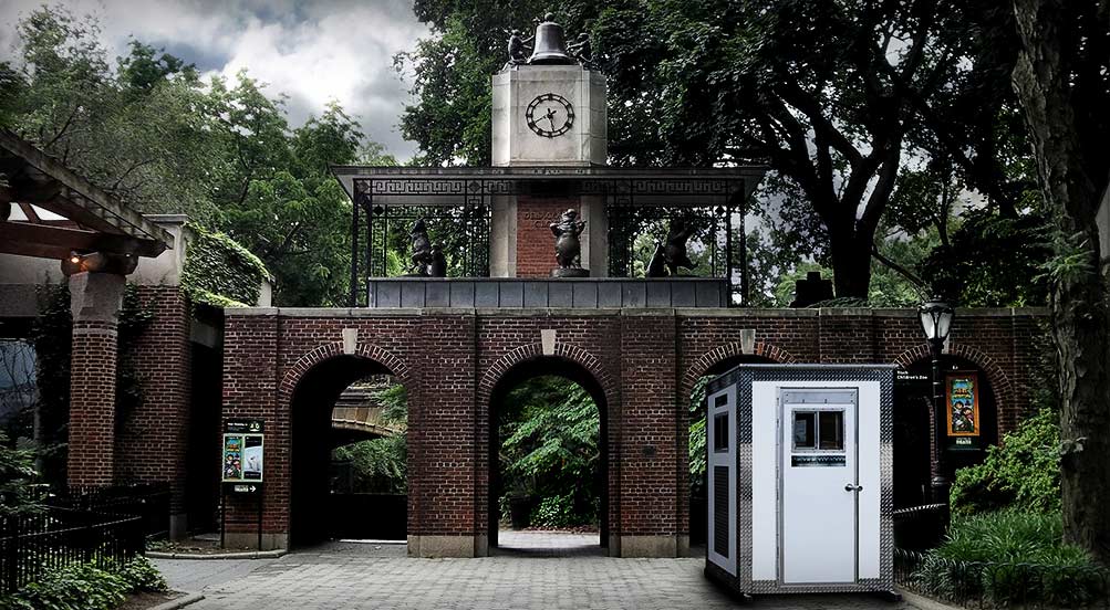 The A25 Portable Security Booth Near Central Park Zoo