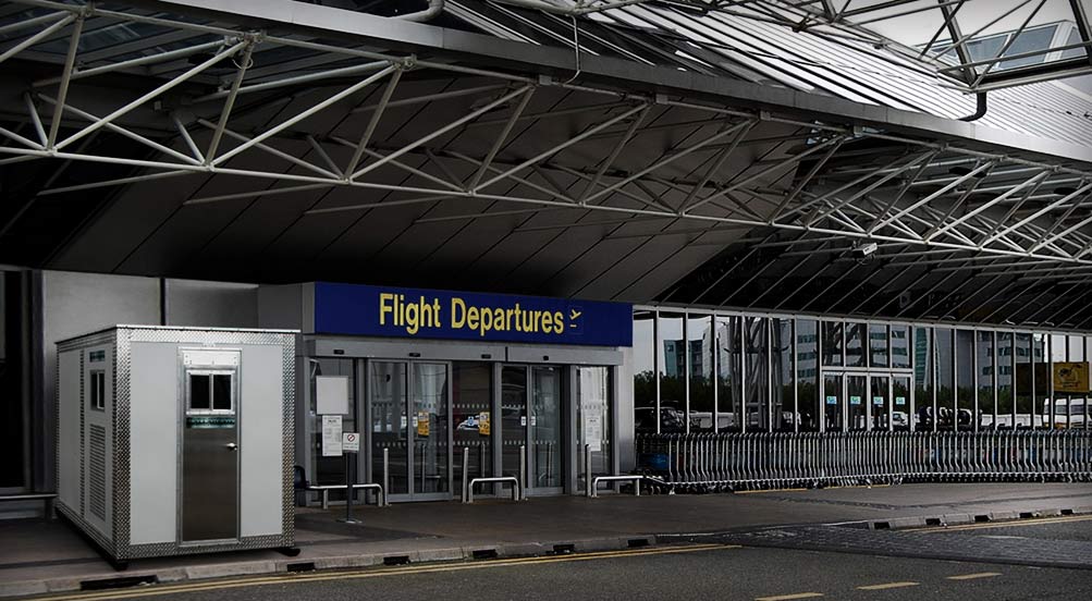 The A48 Portable Security Booth Near Airport