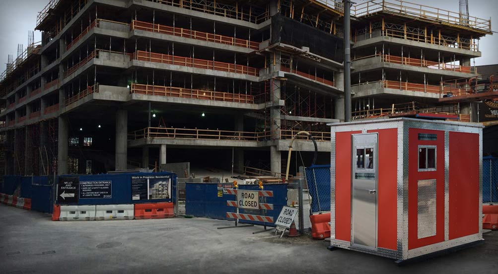 Guard Booth | The A48 Security Guard Booth Near Construction Site