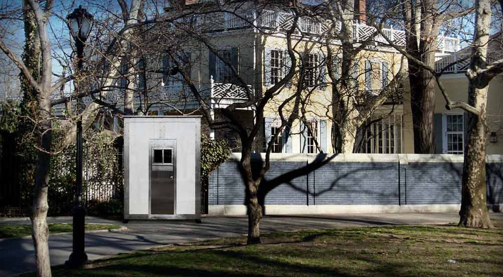 The Security Head Restroom Near Residential Community