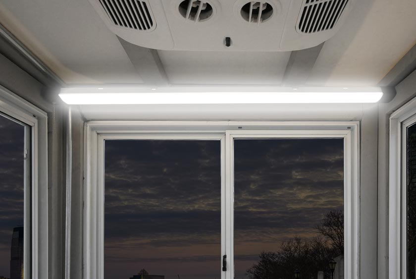 LED LIGHT FIXTURE PROVIDES NECESSARY LIGHT FOR EVENING AND NIGHTTIME USE