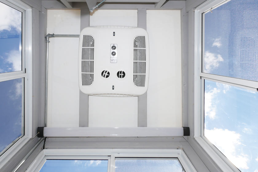 INTERIOR CEILING SHOT ILLUSTRATES THE PANORAMIC VIEW OF THE WORLD VIEW 16