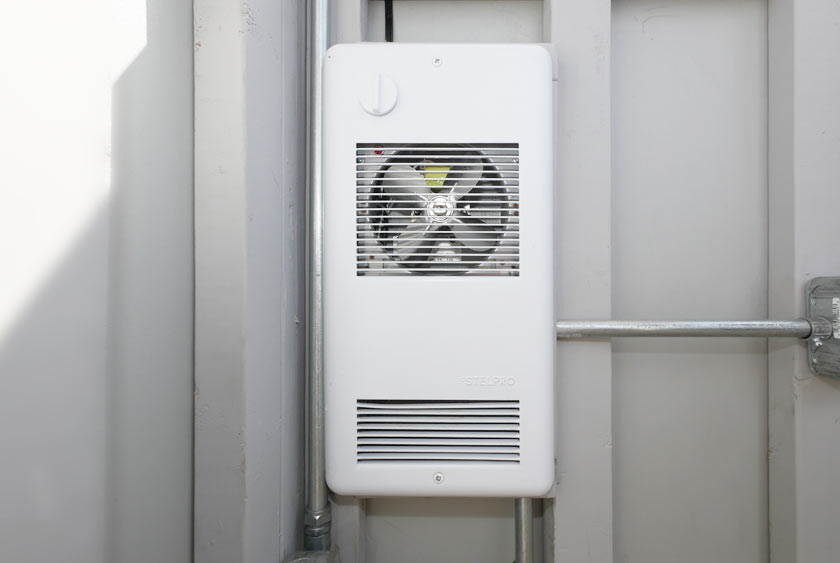 FAN FORCED HEATER PROVIDES WARMTH IN COLD WEATHER