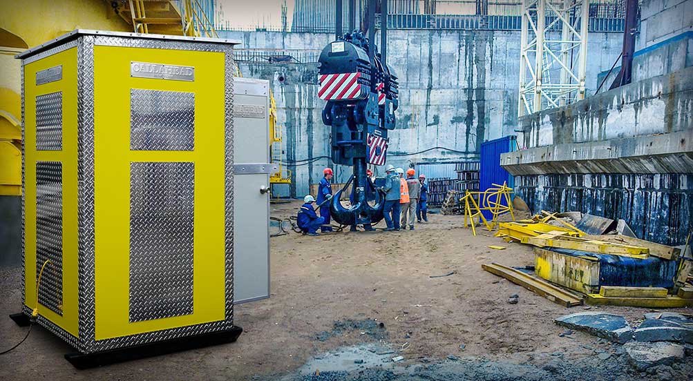The A16 STORAGE SHED ON A JOB SITE