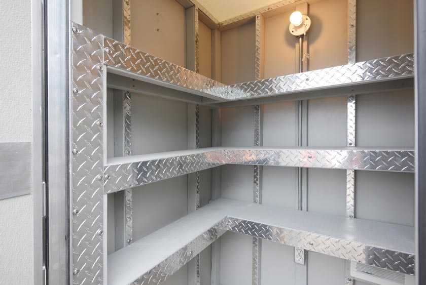 HEAVY-DUTY ALUMINUM CLAD SHELVES