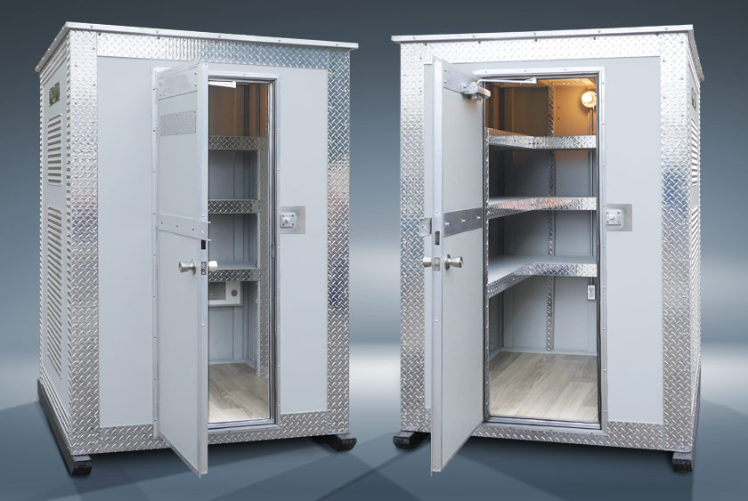 ENTRANCE TO THE A25 STORAGE SHED