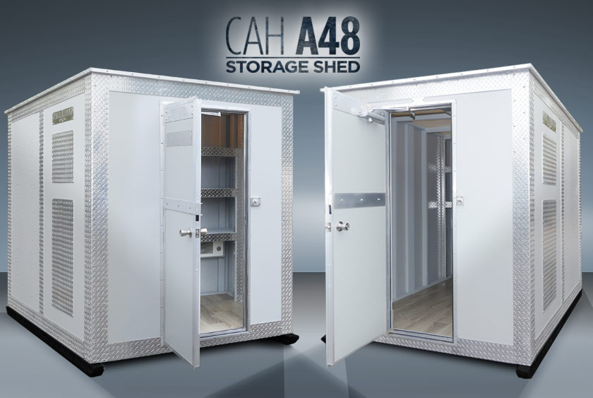 ENTRANCE TO THE A48 STORAGE SHED