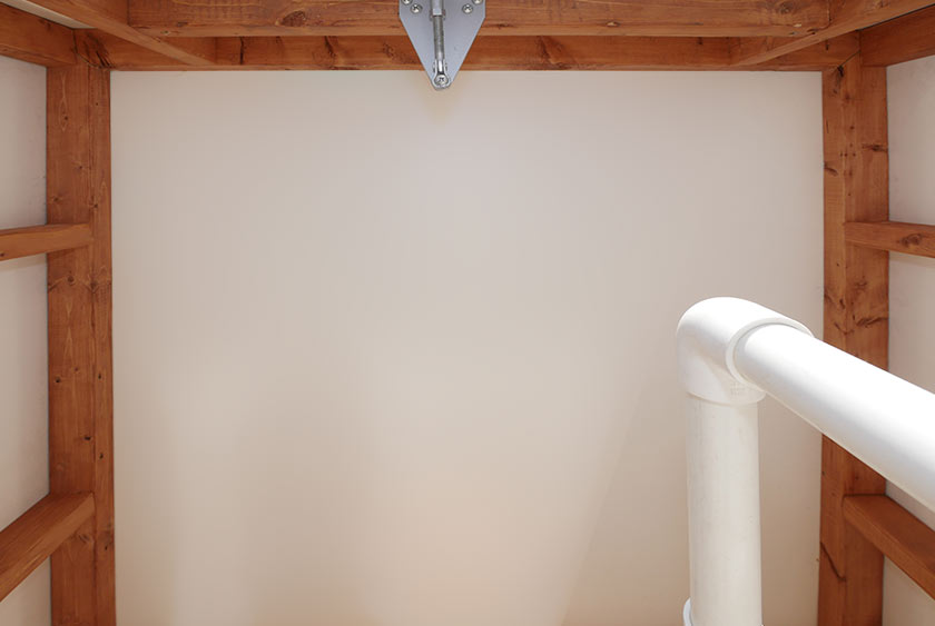 TRANSLUCENT ROOF DESIGN IS SLOPED FOR WEATHER RESISTANCE