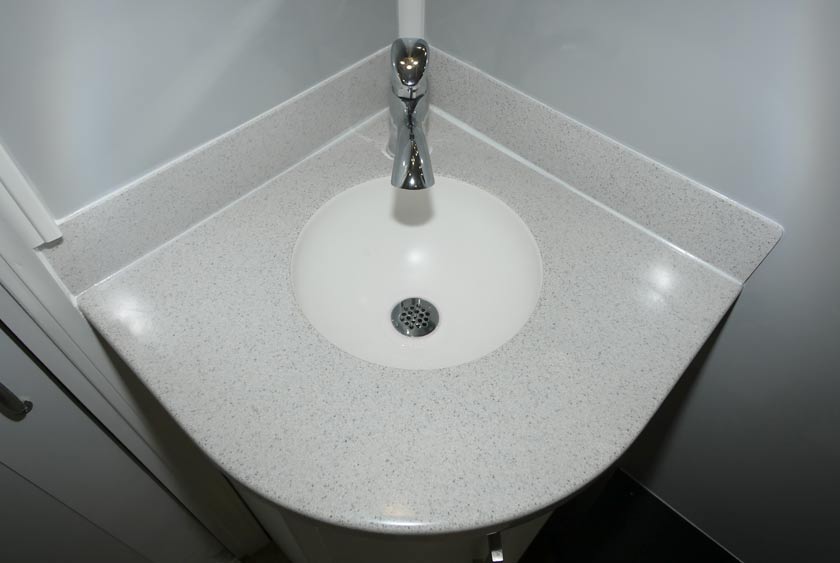 CORNER VANITY WITH SINK