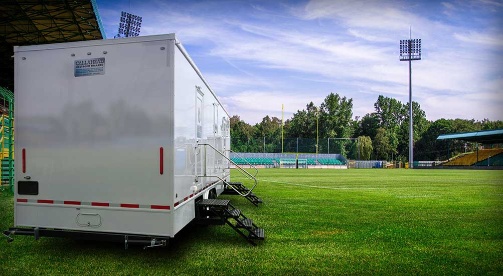 RiverHead Shower Trailer In The Field