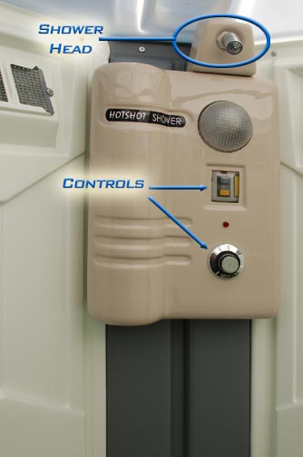 Shower Head and Controls