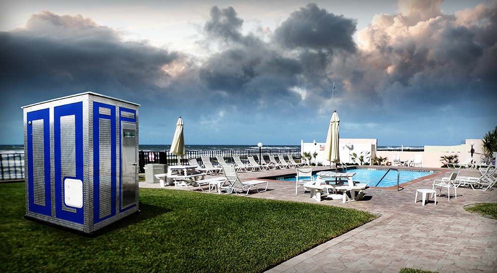 The Waterfall Shower Head By The Pool