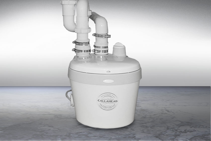 Powerful macerator pulverizes and ejects wastewater