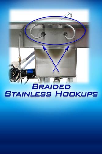 Braided Stainless Steel Water Hookups