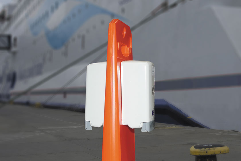 Dual mounted hand sanitizer dispensers - over 2,500 uses between refills