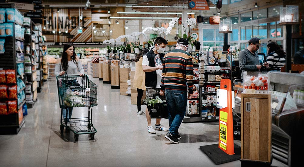 The Antiseptic Safety Stand By Grocery Store