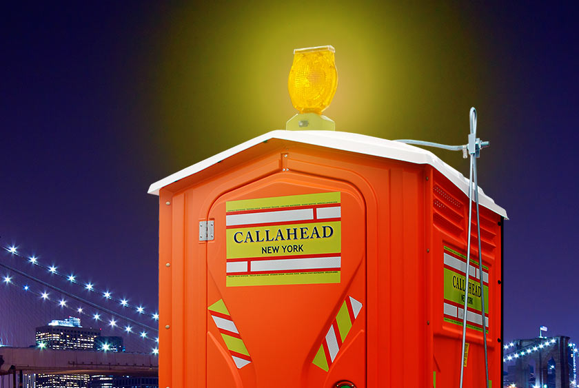 THE YELLOW SAFETY LIGHT ON SAFETY HEAD