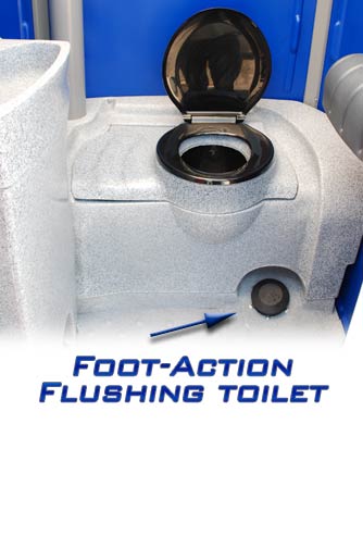Foot Action Flushing Toilet!