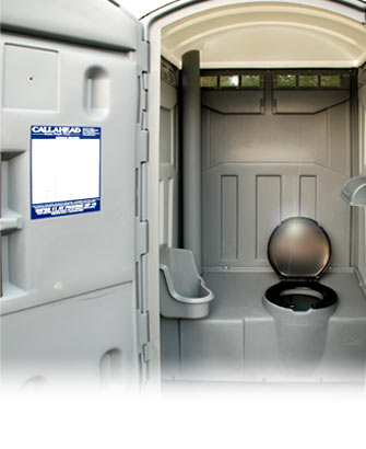 The Econo Head Portable Toilet Front View