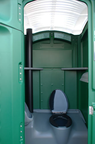 The Green Head Portable Restroom.