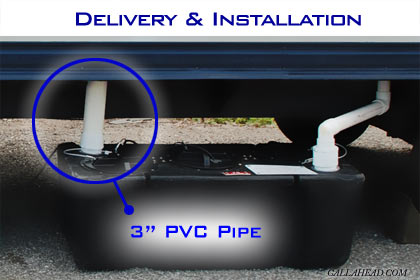 Three Inch PVC Drain Pipe for office Trailer Toilet