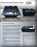 Waste Water Holding Tanks for Porcelain Toilet System Designed for Office Trailers