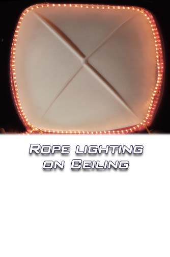 Rope Lighting on Ceiling!