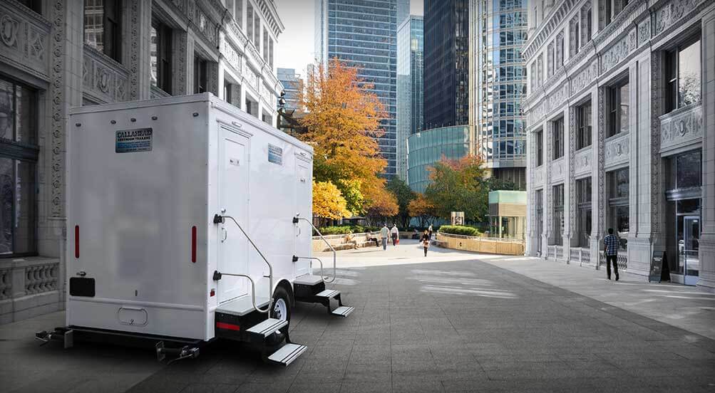 The Blue Steel Restroom Trailer In New York City