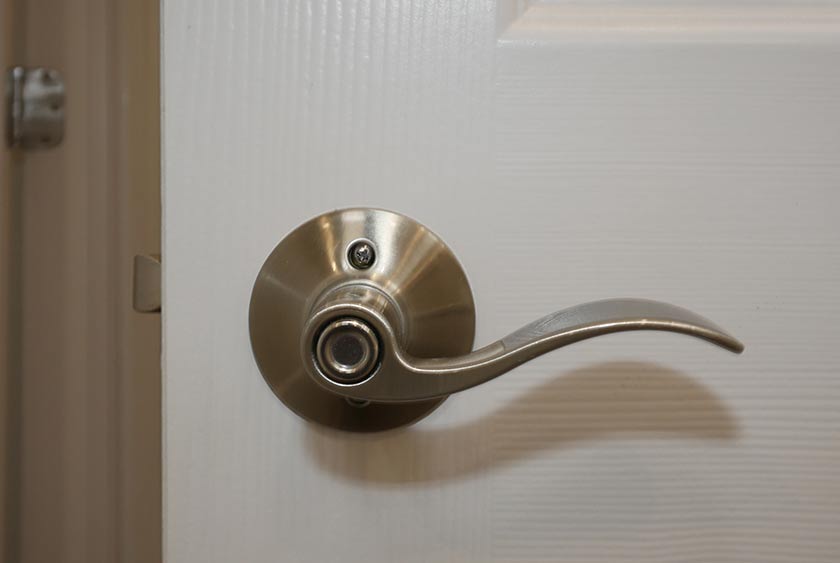 BRUSHED NICKEL DOOR HANDLES AND HARDWARE 