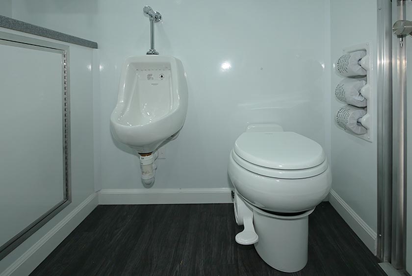 INTERIOR OF ONE OF THE THREE RESTROOMS