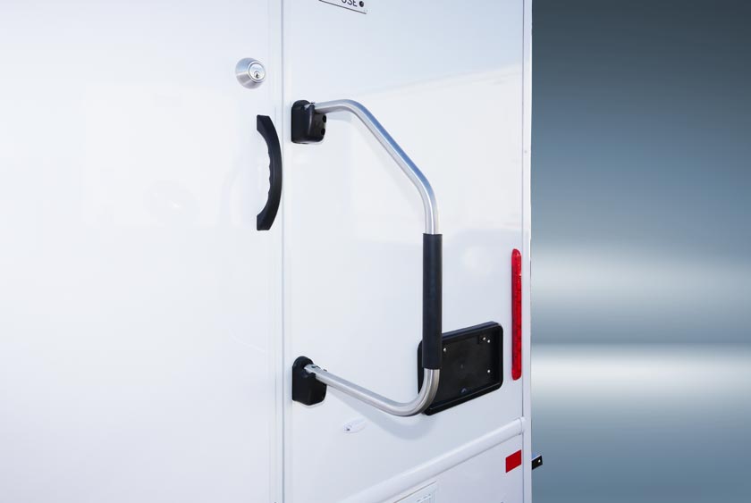 HANDRAIL ON EACH ENTRYWAY