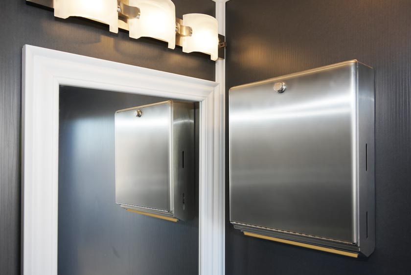 PAPER TOWEL DISPENSER OVER VANITY